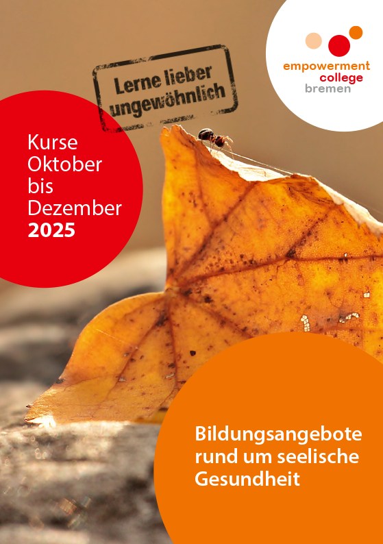 Titelseite Kursbroschüre Oktober bis Dezember 2025